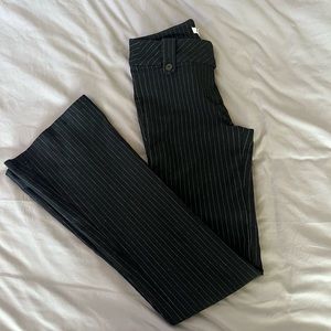 Low rise,  flared, pinstripe pants